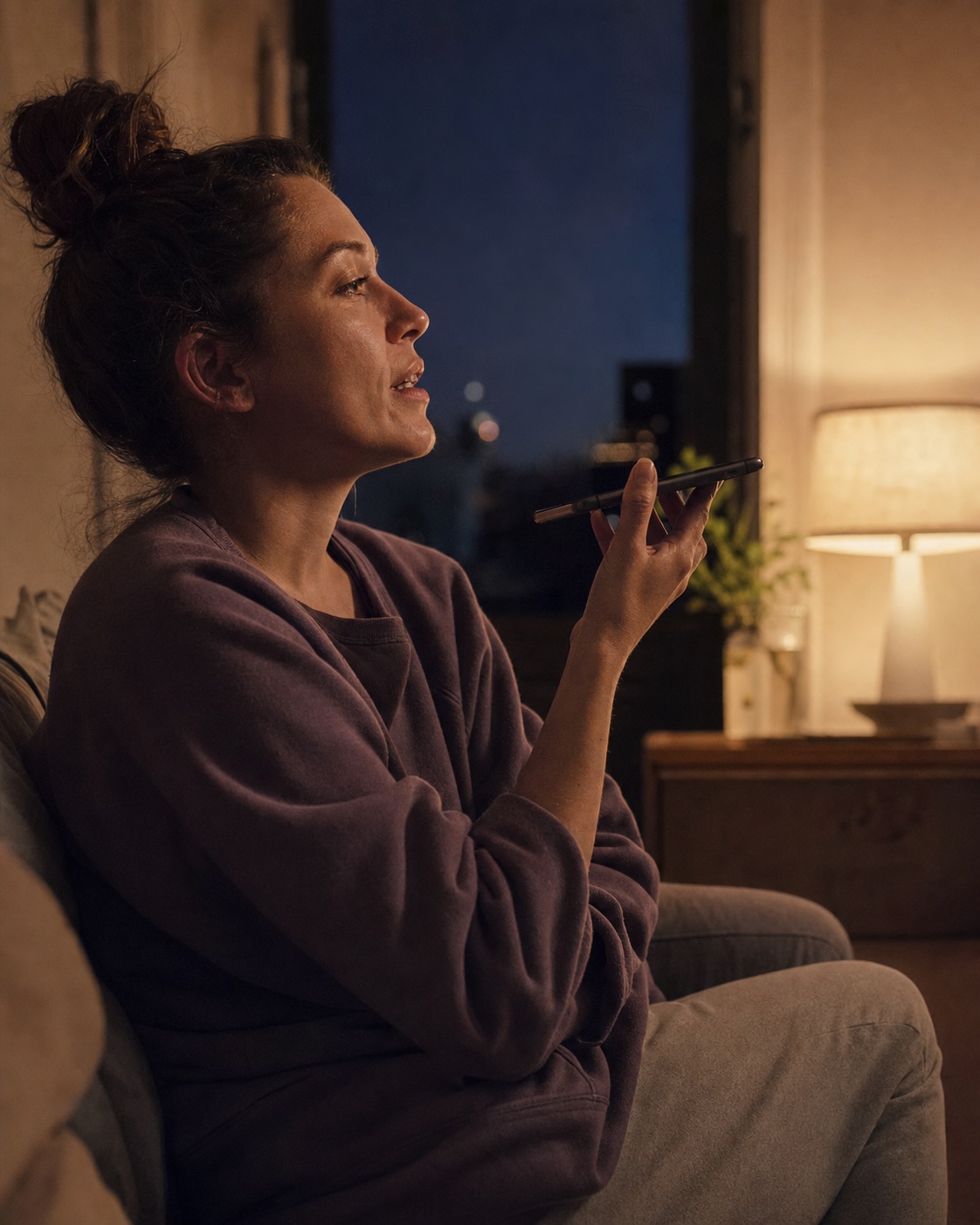 Eine Frau erzählt DayOver am Abend frei, was noch offen ist